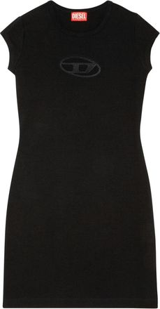 Diesel D-Angiel cut-out T-shirt minidress - women - Cotton/Elastane - L - Black