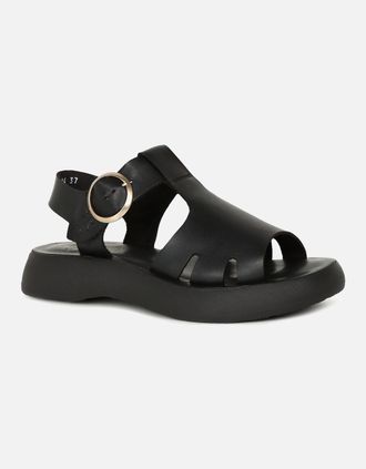 FLY London Womens Bady Womens Sandals - Black - Size: 8