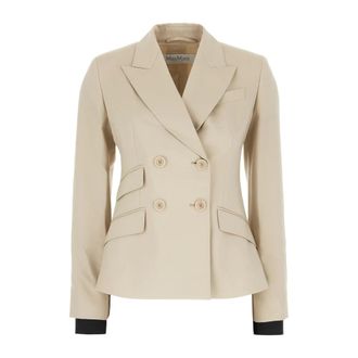 Max Mara Blazers, female, Beige, Size: 2XS Mxsplacido 006