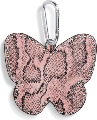 Sandy Liang Lunar New Yeak Snakeskin Print Key Ring in Pink at Nordstrom