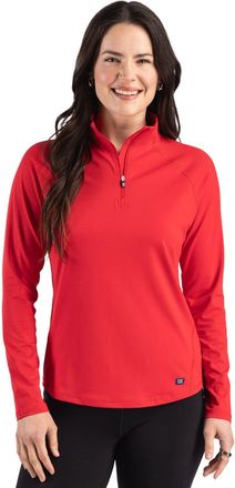 Cutter & Buck Prospect Recycled Featherlight Stretch Womens Quarter Zip