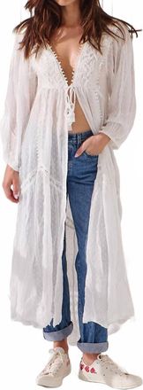 Free People Spring Fling Robe In Ivory