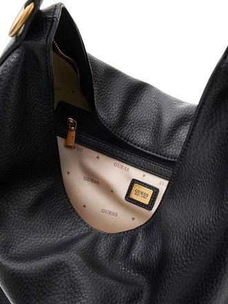 Guess Womens Shoulder Bag Black Polyurethane Shoulder-bags