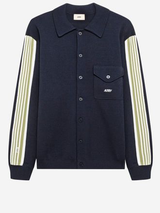 Autry Viscose Blend Jacket - Navy