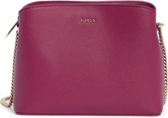 Furla Tessa Mini Leather Crossbody Bag in Raspberry at Nordstrom Rack