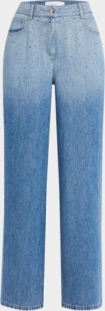 Iro Naiya Embellished Wide-Leg Jeans