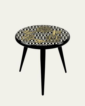Fornasetti Chiavi Oro e Losanghe Stool - 18