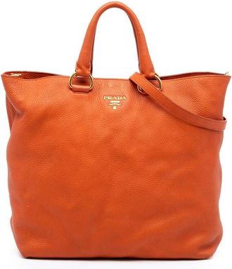 Prada Pre-owned Prada Vitello Daino Open Convertible Tote Ladies NNVQHCQ9DNWZVH4E