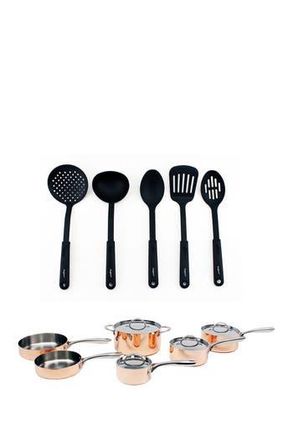 Berghoff Vintage Style 15-Piece Copper Cookware & Utensils Set at Nordstrom Rack