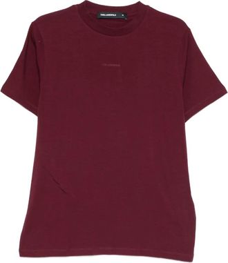 Karl Lagerfeld T-shirt con logo - Rosso