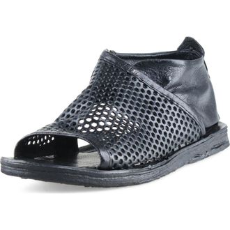 A.S.98 Reiley Perforated Sandal in Black at Nordstrom, Size 10.5-11Us