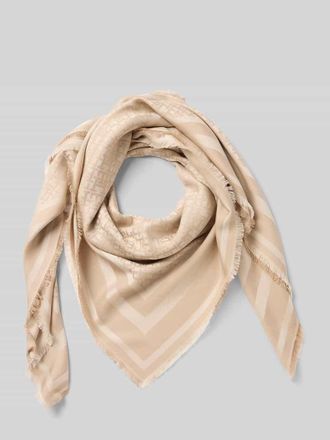 Tommy Hilfiger Tuch mit Monogramm-Muster in Beige, Gr&ouml;&szlig;e 1