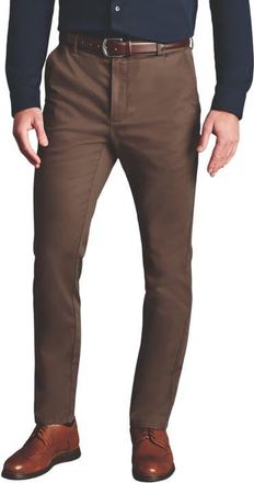 CHARLES TYRWHITT Slim Fit Ultimate Non-Iron Chino in Mocha at Nordstrom, Size 40