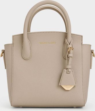 Charles & Keith Harper Structured Top Handle Bag