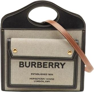 Burberry Pre-owned Mini Bags, female, Multicolor, Size: ONE SIZE Pre-owned Canvas Mini Bag