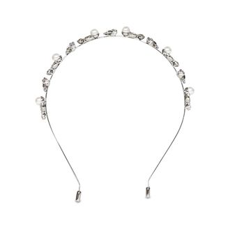 Self Portrait Crystal Bow Headband - Dames - Haaraccessoires - Grijs - ONE Size - Accessoires