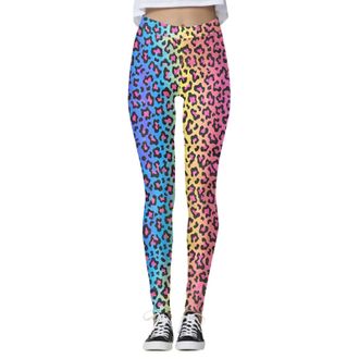 Generic High Waist Printed Workout Leggings for Women Yoga Fitness Running and Exercise Training