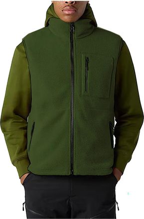 Generic Mens Fleece Gilet Sleeveless Bodywarmer Outdoor Windproof Jacket Lightweight Zip Up Stand Collar Vest with Pockets Fuzzy Cozy Loose Coats Breathable W