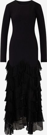 Twinset Langes Kleid mit Stufenvolants