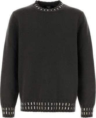 Fendi Grey Wool Sweater