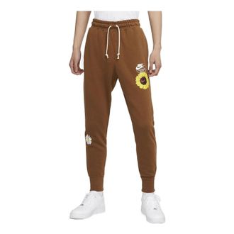 Nike Mens Nike Knit Embroidered Sports Pants/Trousers/Joggers Brown DM5013-204