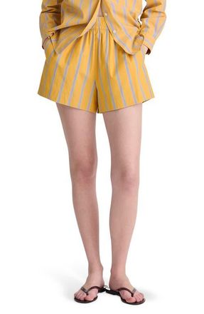 Madewell Pull-On Shorts in Washed Cotton Poplin in Chantrelle at Nordstrom, Size Xx-Small