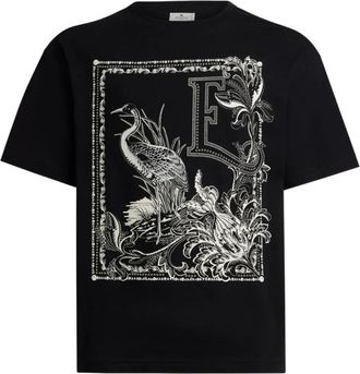Etro T-shirt con stampa - Nero