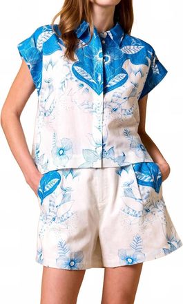Cleobella Sebastian Linen Short In Celestia