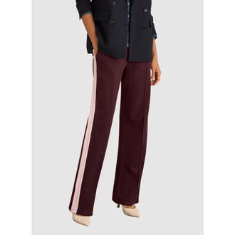 Baukjen Lisa Side-Stripe Trousers in Plum/pink & White at Nordstrom, Size 10