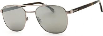 HUGO BOSS Silver Pilot Mens Sunglasses BOSS 1723/S 0XYG/T4 56
