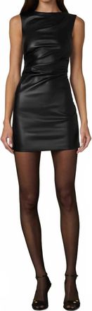 Joe's Meg Vegan Leather Dress In Black