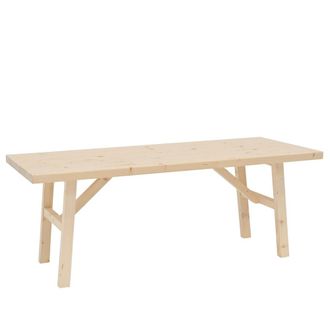 Deco Wood Mesa de centro de madera natural 120x45cm