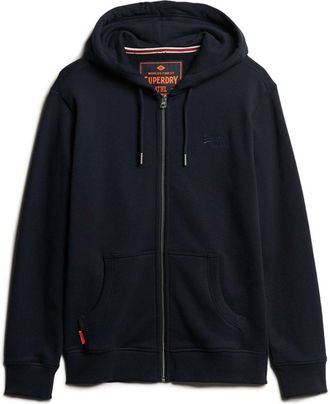 Superdry Essenti&euml;le Logo Sweatvest met Rits