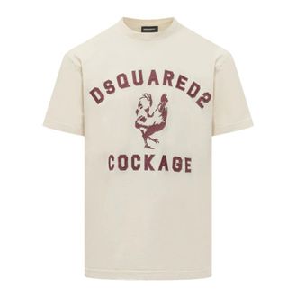 Dsquared2 T-Shirts, male, White, Size: XL Cool Fit Tee