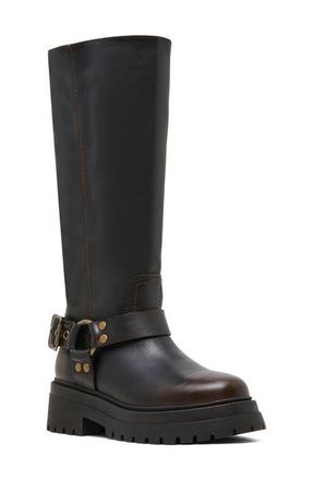 Steve Madden Everest Harness Boot in Brown Leather at Nordstrom, Size 8.5