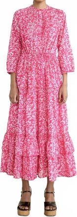 Banjanan Bazaar Midi Dress In Pink
