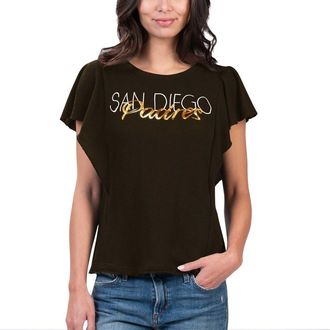 G-III 4Her by Carl Banks Womens G-III 4Her by Carl Banks Brown San Diego Padres Crowd Wave T-Shirt at Nordstrom, Size X-Small