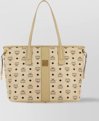 MCM medium liz shopping bag with printed leather