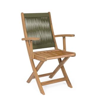 Konte Design Juego de 2 sillas plegables de madera de acacia