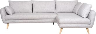 Miliboo Miliboo - Sof&aacute; Esquinero N&oacute;rdico 5 Plazas Gris Claro Creep