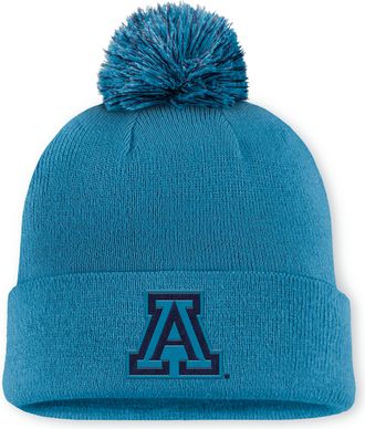 Nike Arizona Primetime Campus Toned Nike Mens College Cuffed Pom Beanie in Blue | NC1649AUAN-UE8
