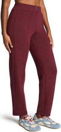 Spanx Brushed AirEssentials Slim Straight Leg Pants in Cassis Heather at Nordstrom Rack, Size X-Small