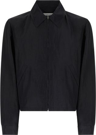 Christophe Lemaire Neutrals Zipfront Boxy Cropped Cotton Jacket