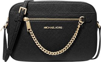 Michael Kors Jet Set Crossbody Tas - Dames - Schoudertassen - Zwart - ONE Size - Leer - Tassen