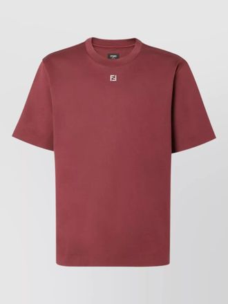 Fendi cotton crew neck regular fit t shirt