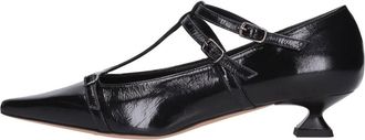 The Seller Leren Pumps - Dames - Pumps - Zwart - 39 EU - Leer - Schoenen