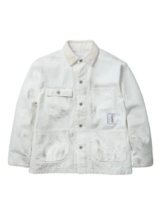 Neighborhood corduroy-collar jacket - White