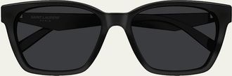 Saint Laurent SL M171/F Recycled Acetate Square Sunglasses