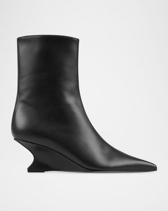 PARIS TEXAS Nina Leather Ankle Boots