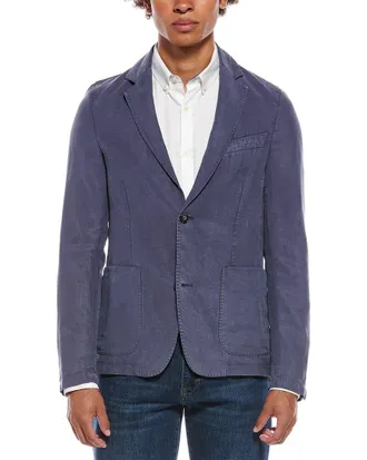 Officine G&eacute;n&eacute;rale Officine Generale Nehemiah Linen-Blend Jacket